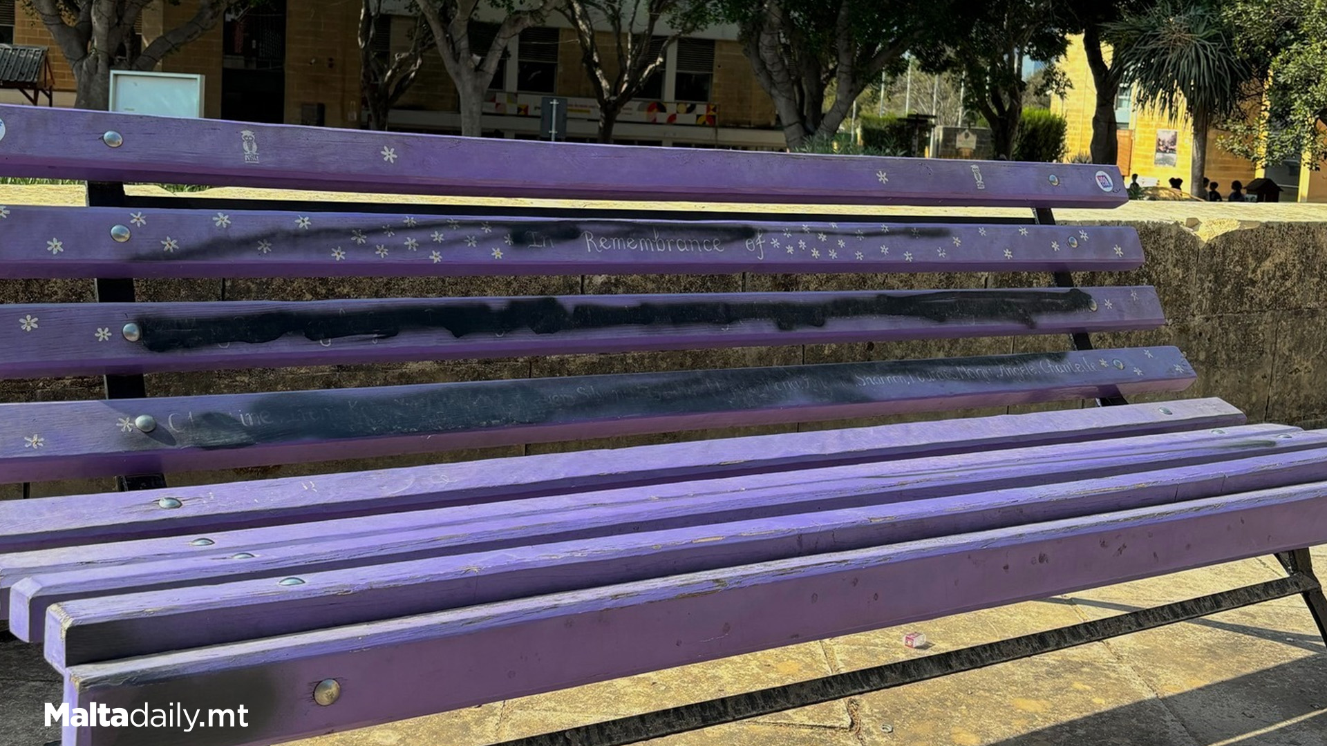 KSU Bench Commemorating Femicide Victims Vandalised