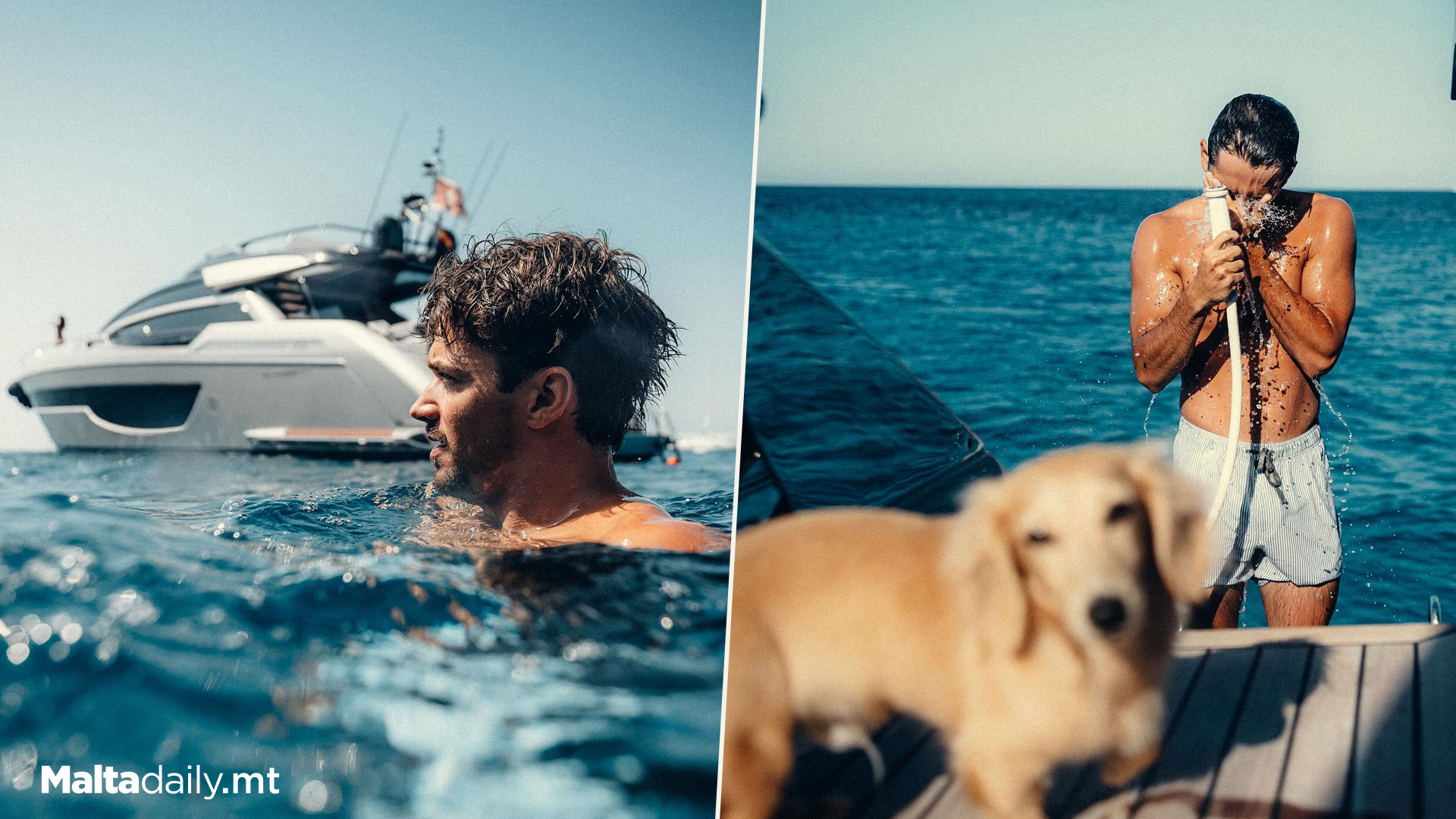 Charles Leclerc Enjoys Holiday On Maltese Registered Riva Yacht