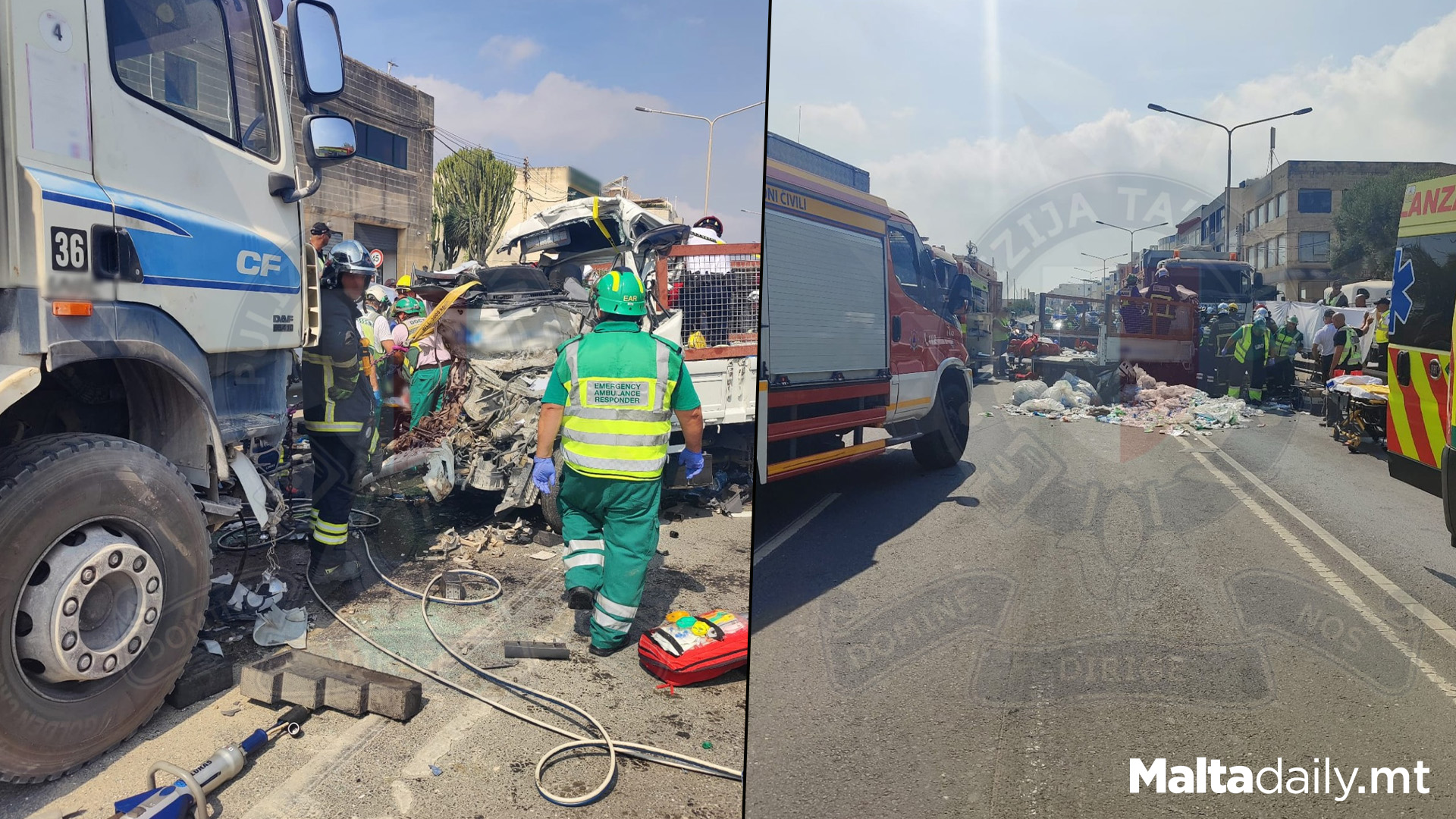 40 Year Old Dies After Haz Zebbug Van On Truck Collision