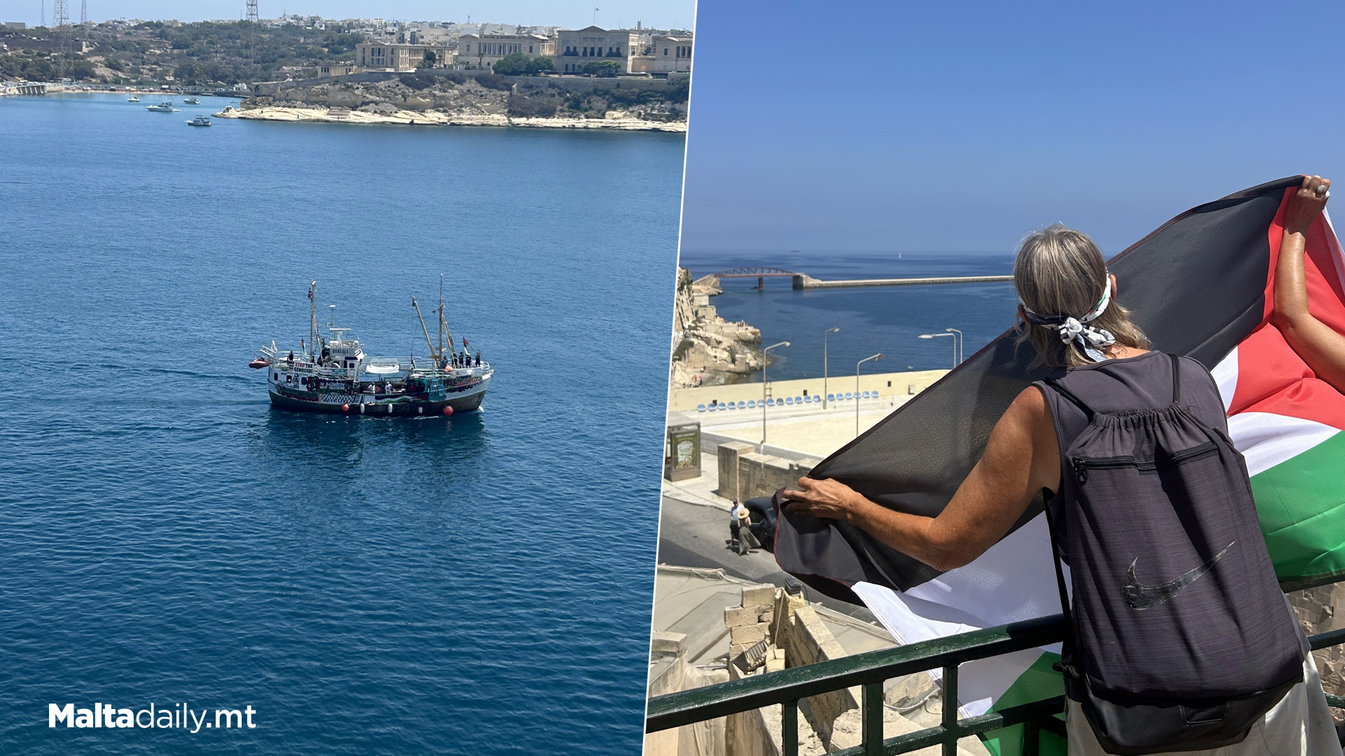 Activists Welcome Freedom Flotilla In Malta En Route To Gaza