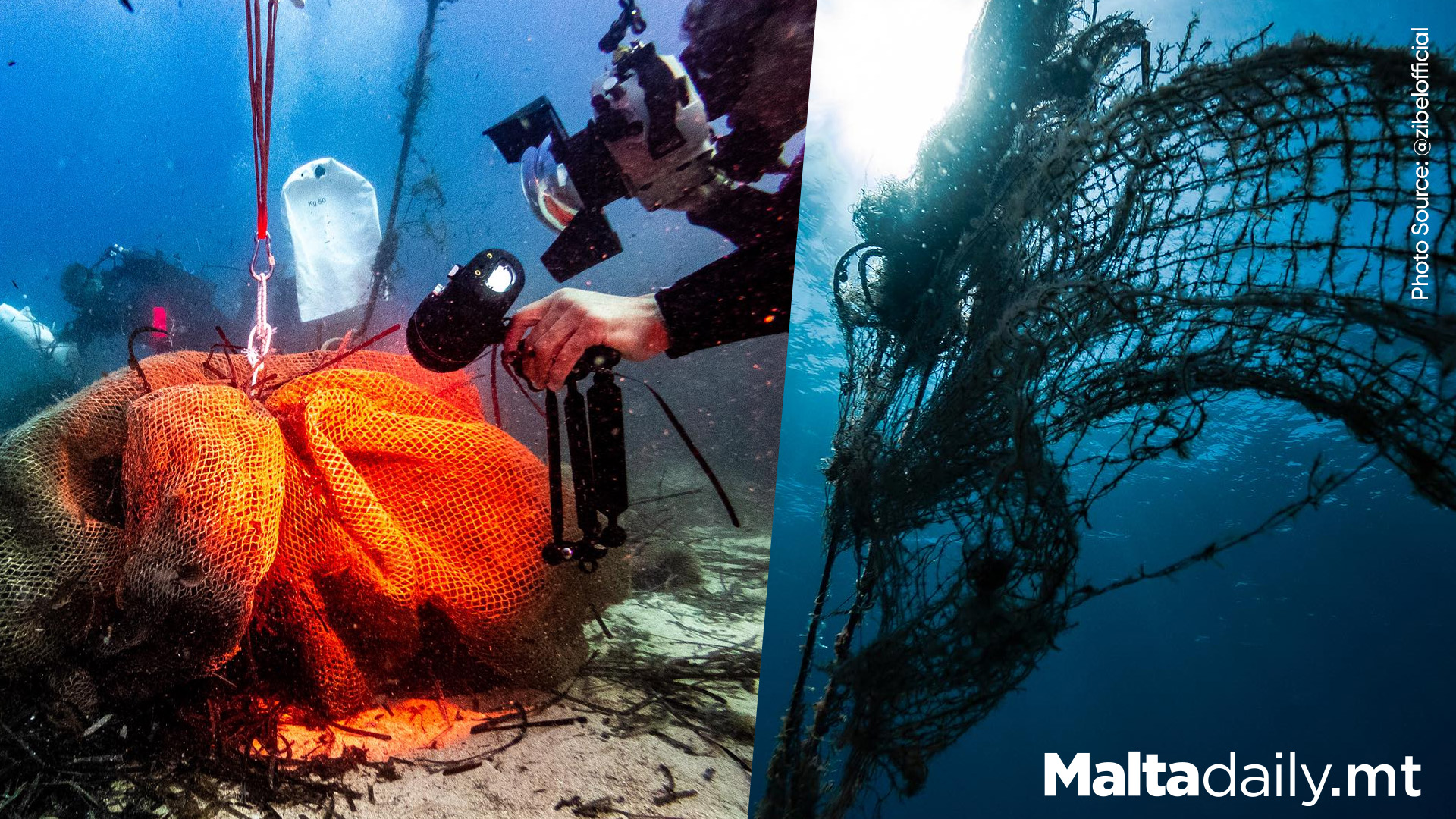 Local Sailor Discovers Large Quantity of Ghost Nets in Maltese Sea