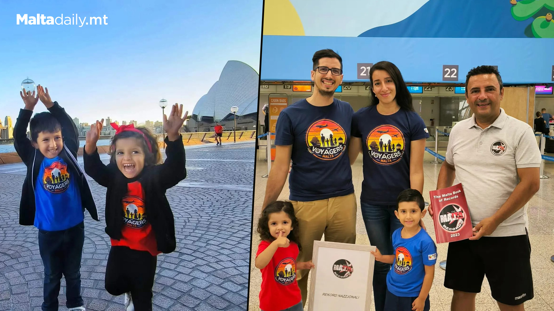 Record For 2 Youngest Maltese Siblings To Travel All 7 Continents