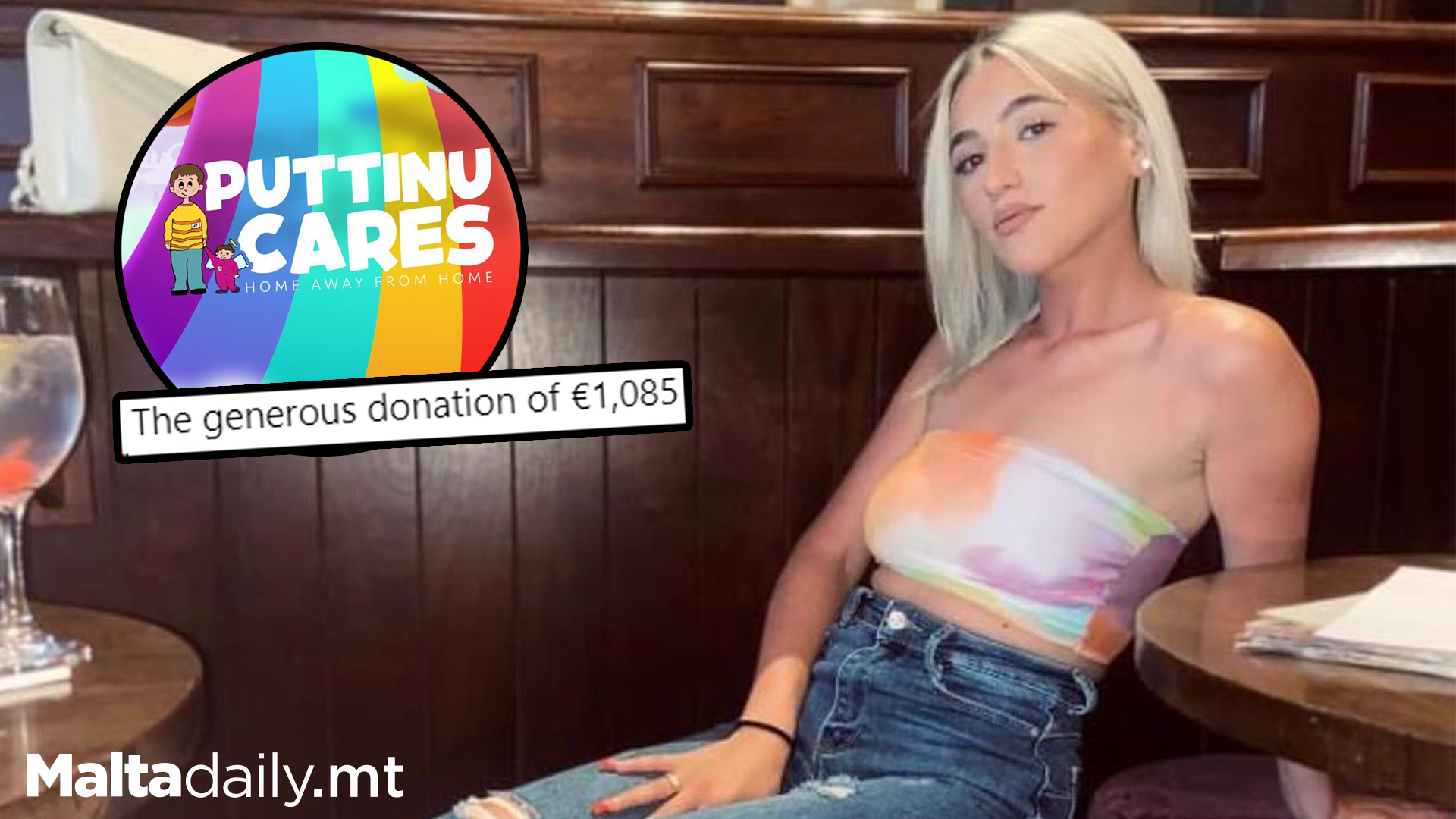 Mirabelle Falzon's School Friends Donate €1,085  to Puttinu Cares