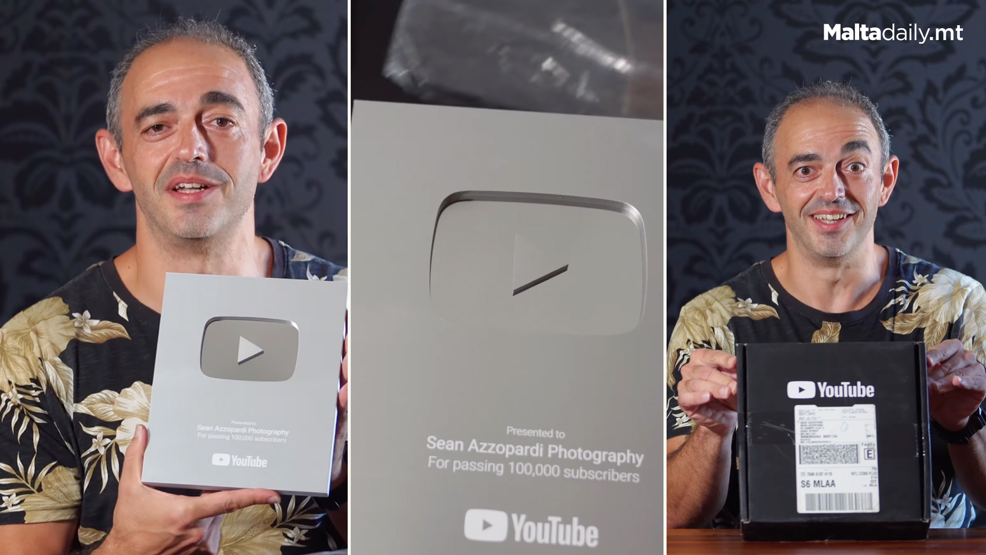 Local Photographer Gets Silver Play Button For 100K Subscribers