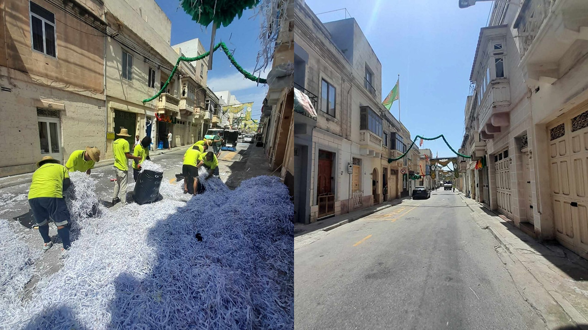 Birkirkara Street Left Spotless in Record Time After Feast Celebrations