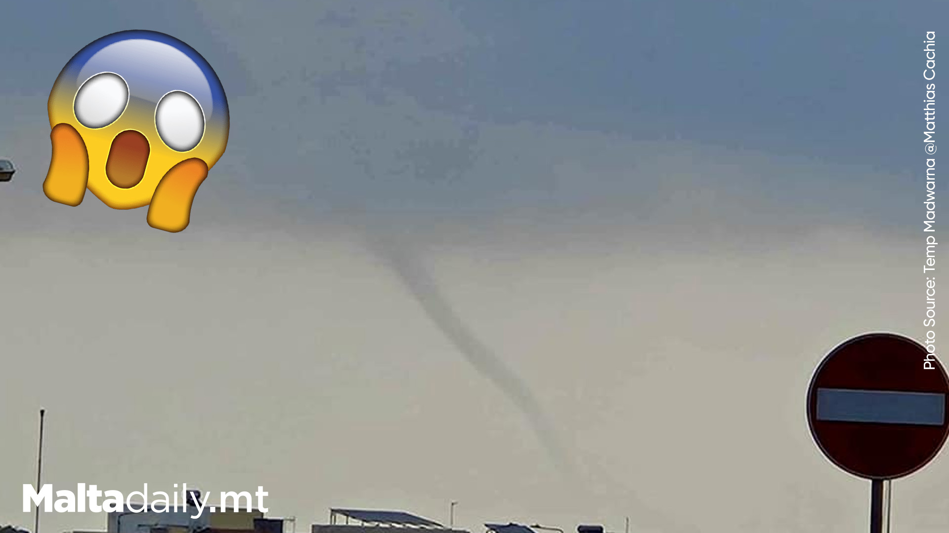 Waterspout Spotted in Baħar iċ-Ċagħaq