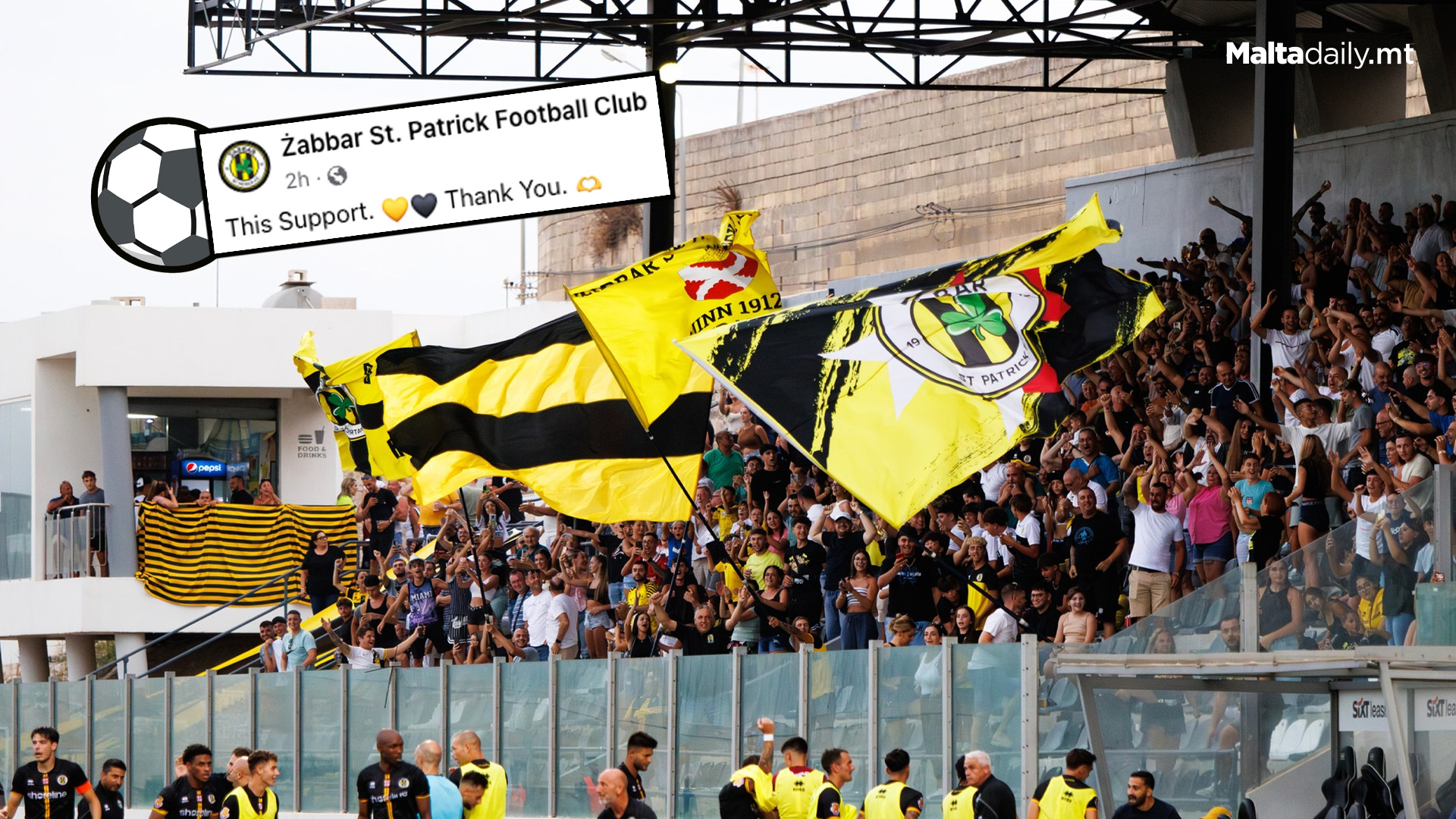 Żabbar St Patrick Register Highest Attendance On Match Day 1