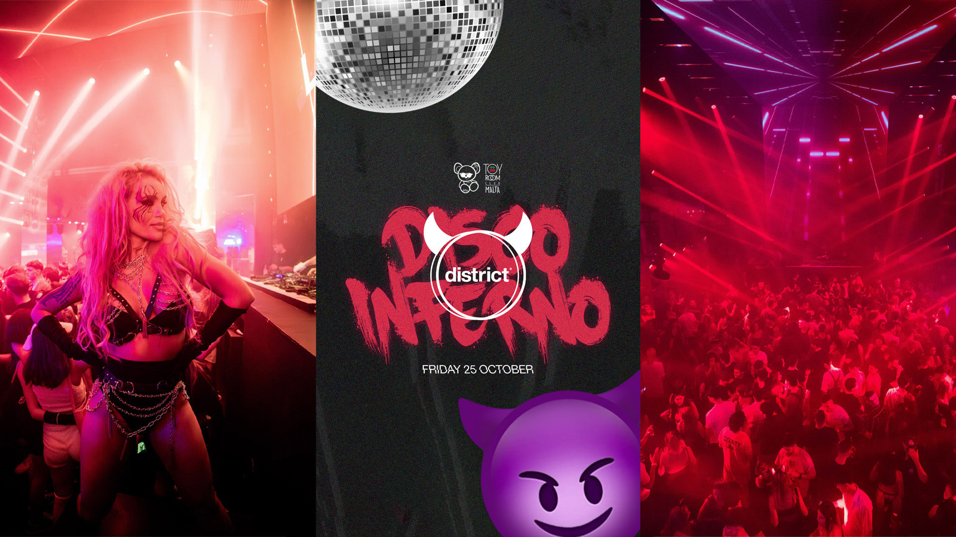 District DISCO INFERNO Returns to Toy Room Club this Halloween