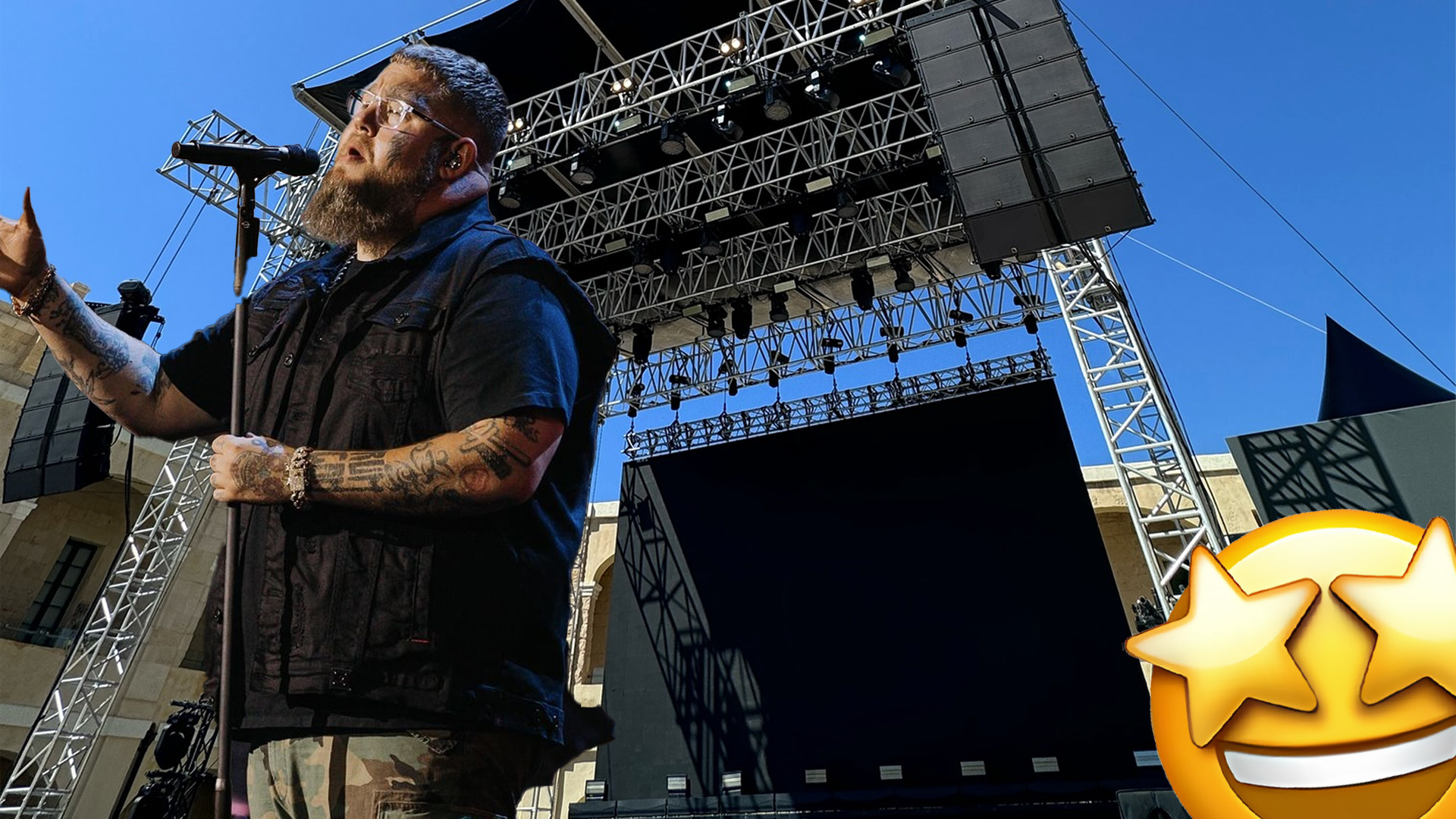 The Stage Is Set for Rag 'N' Bone Man at Fort St. Elmo