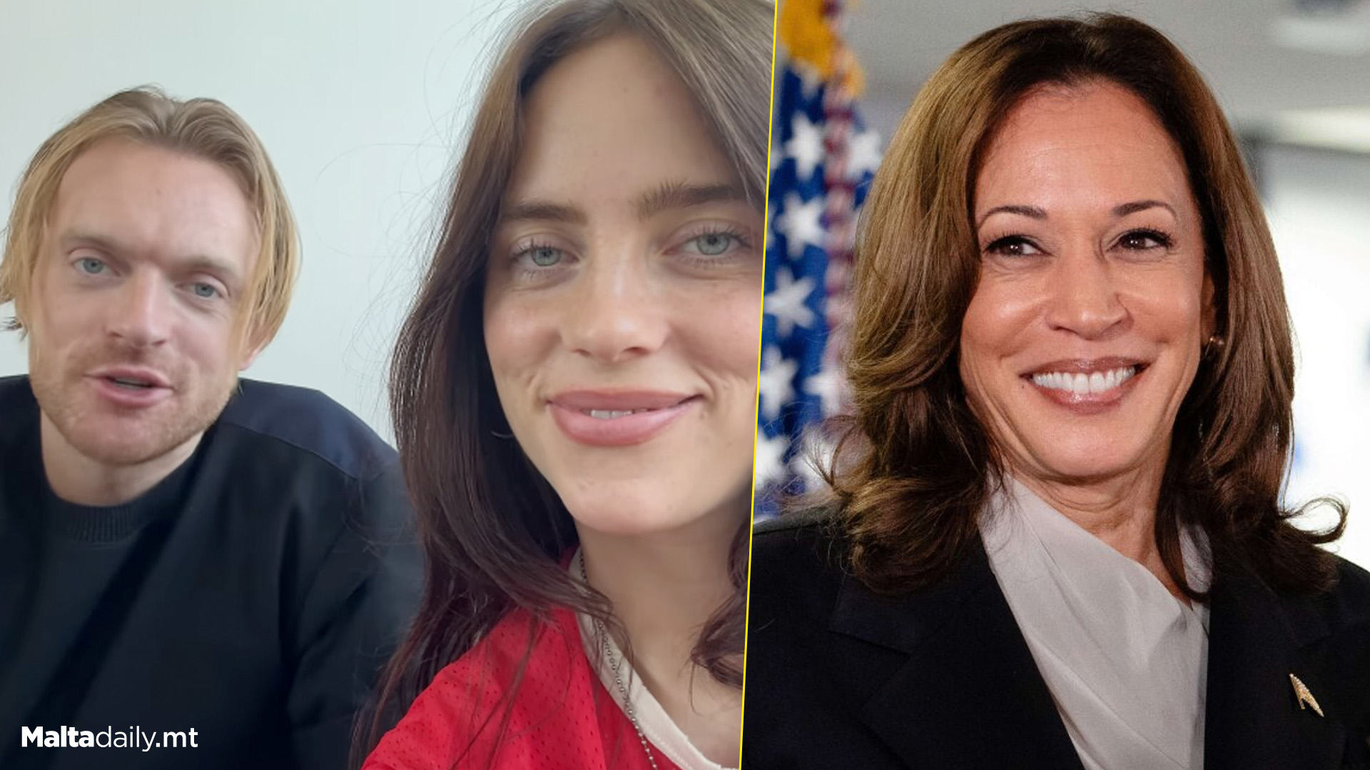 Billie Eilish & Brother Endorse Kamala Harris