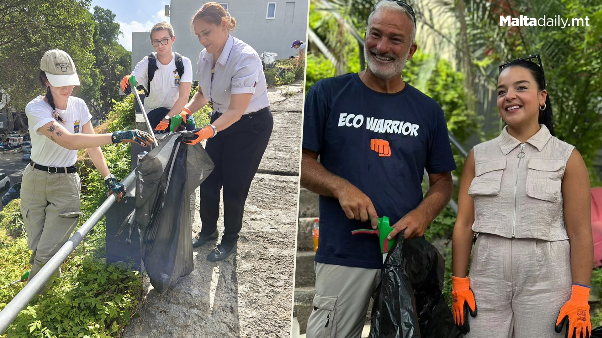 Birkirkara Local Council Helps In Valley Road Clean Up