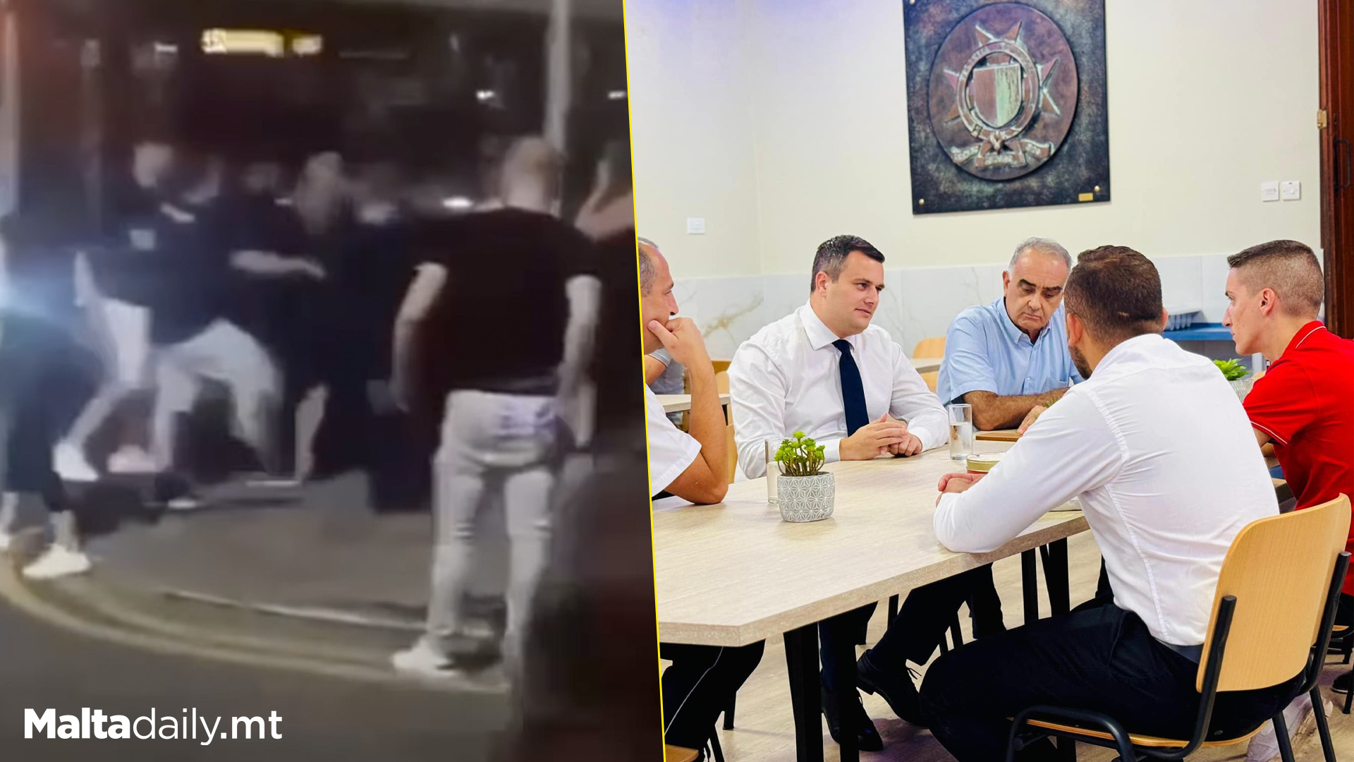 Minister Byron Camilleri Meets With Officers Assaulted In Hamrun