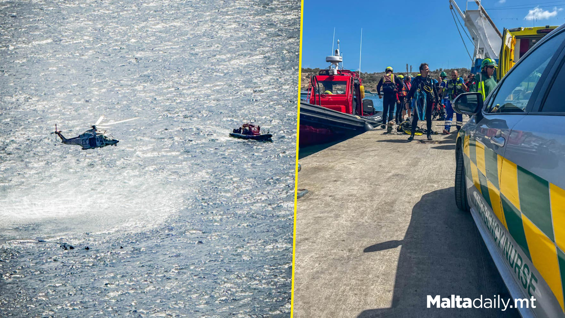 5 Divers Rescued After Difficulty In Wied Iż-Żurrieq