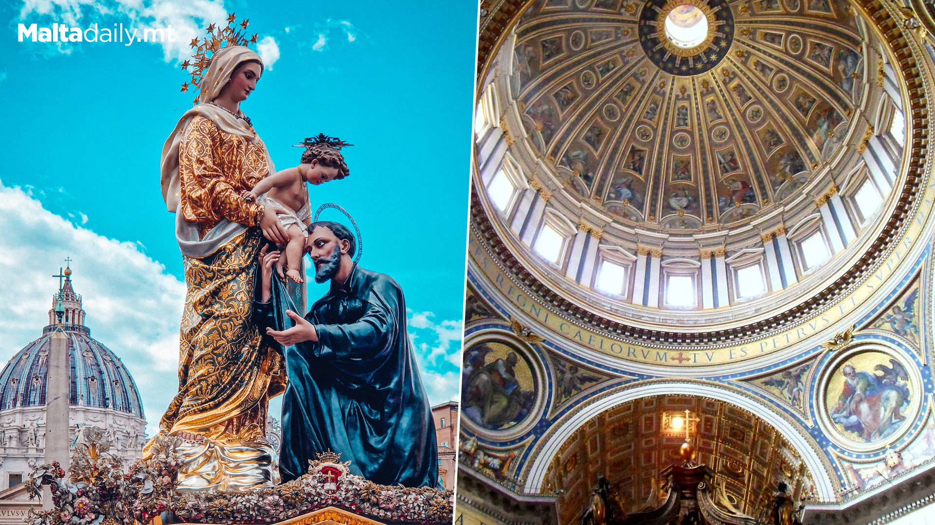 St Cajetan Statue Enters Vatican's St Peter's Basilica