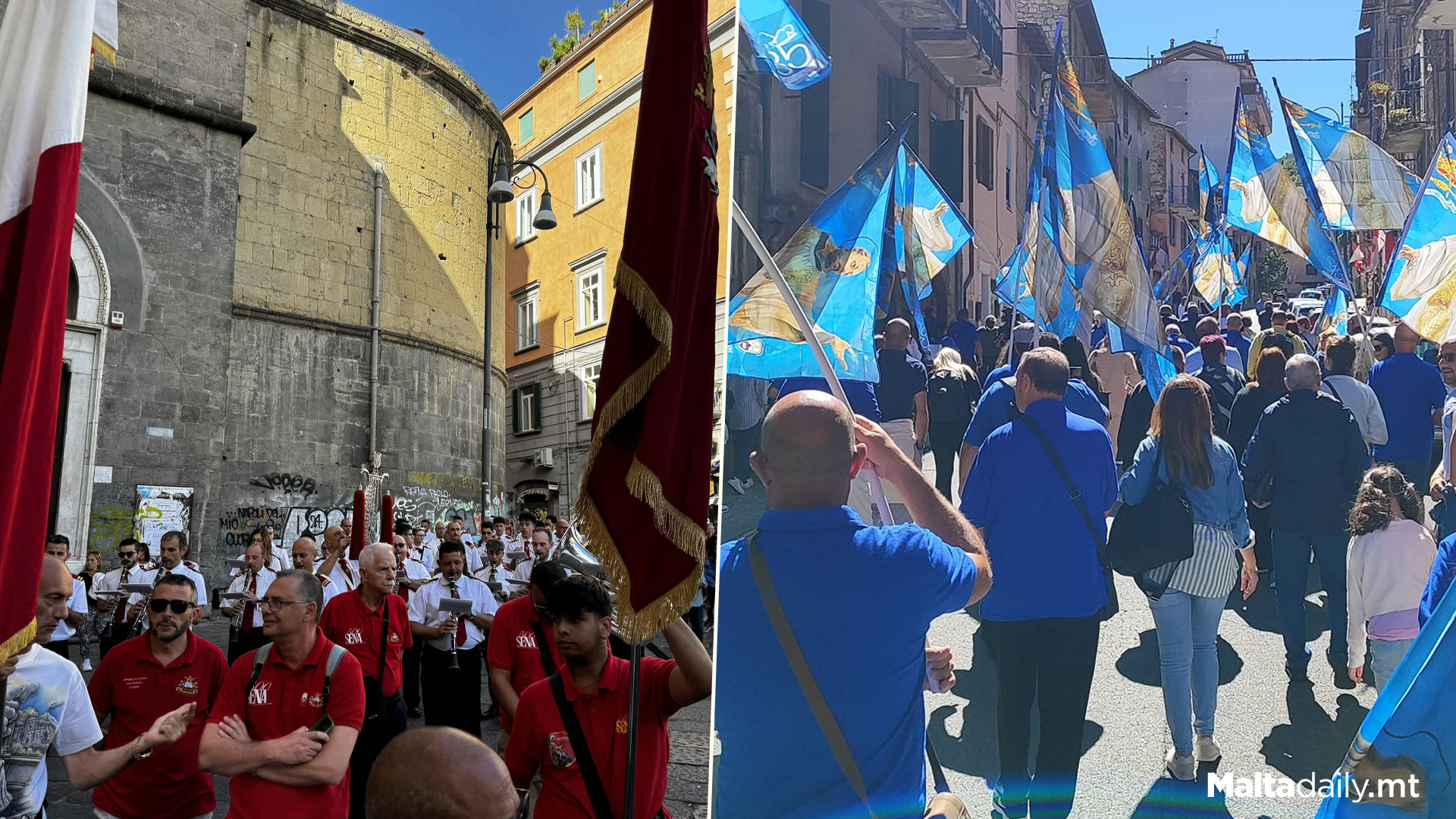 Hamrun band Clubs On Pilgrimage Give Taste Of Maltese Festi