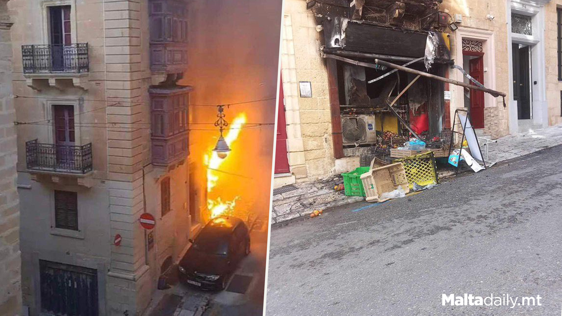 Fire Reportedly Breaks Out In Shop In Valletta