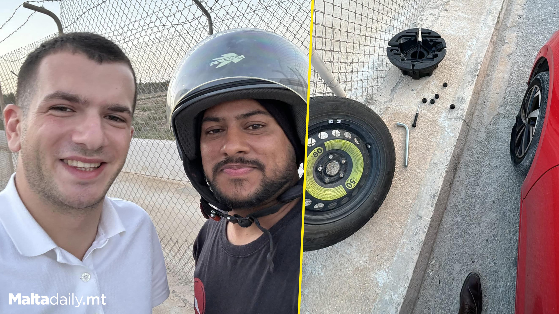 Former Paralympian Thanks Stranger For Helping Change Tyre