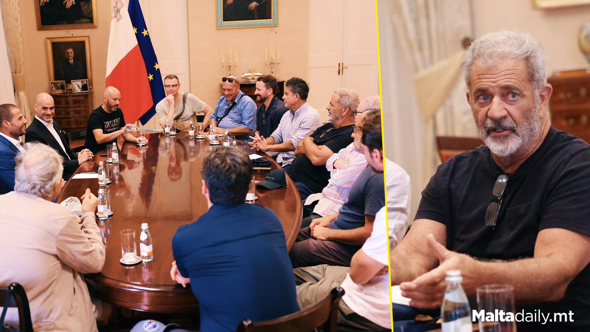 Mel Gibson In Malta: Meets Prime Minister