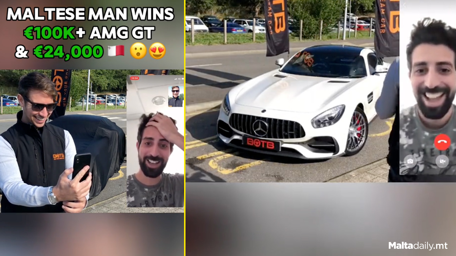 Maltese Man Wins Mercedes AMG GT & €24,000