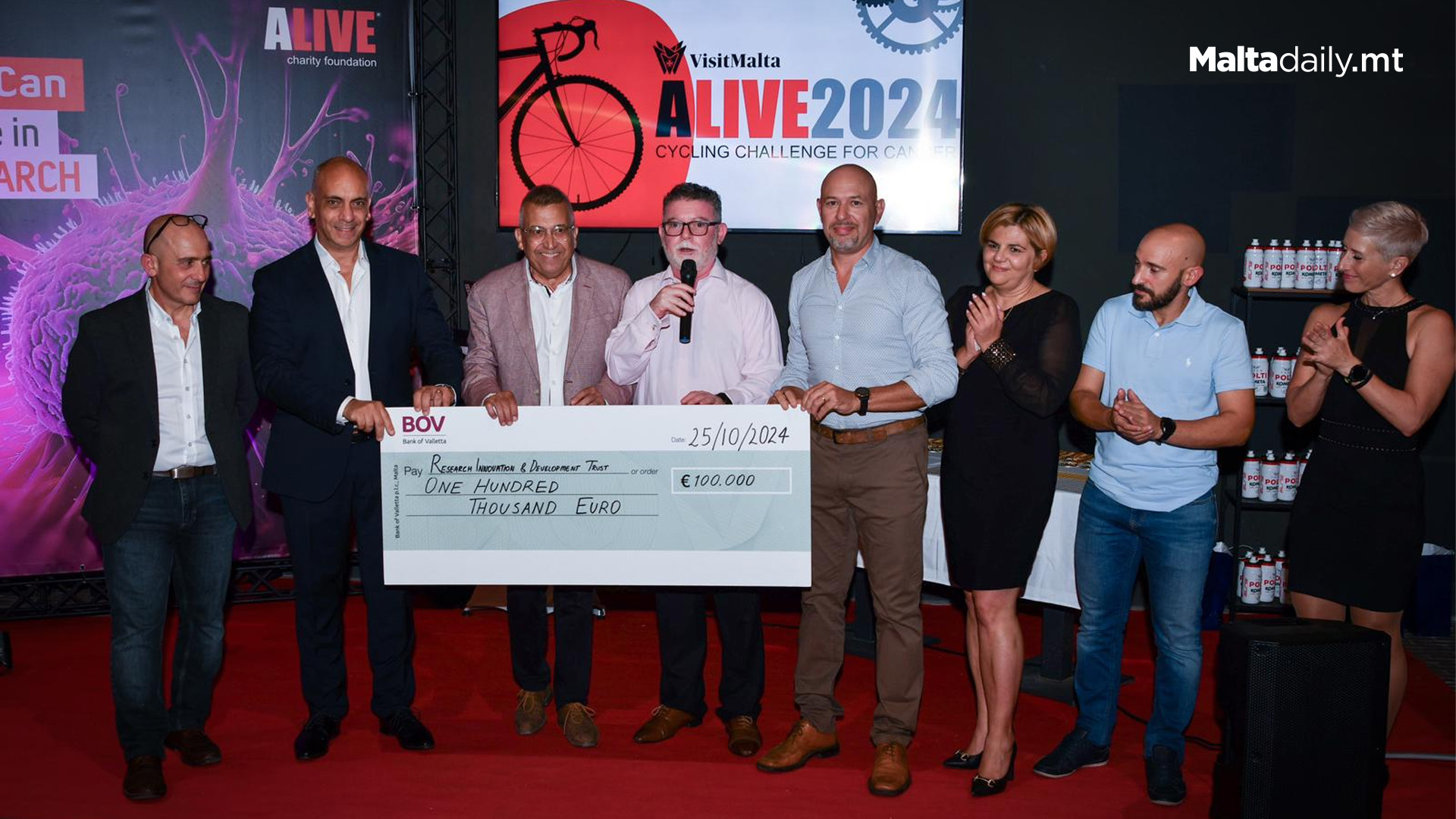 ALIVE Charity Donate €100K To RIDT To Close 2024 Fundraising Campaign