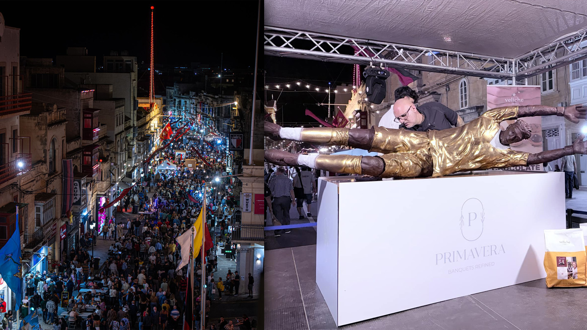 Giant Buffon Sculpture Unveiled at Hamrun Chocolate Festival