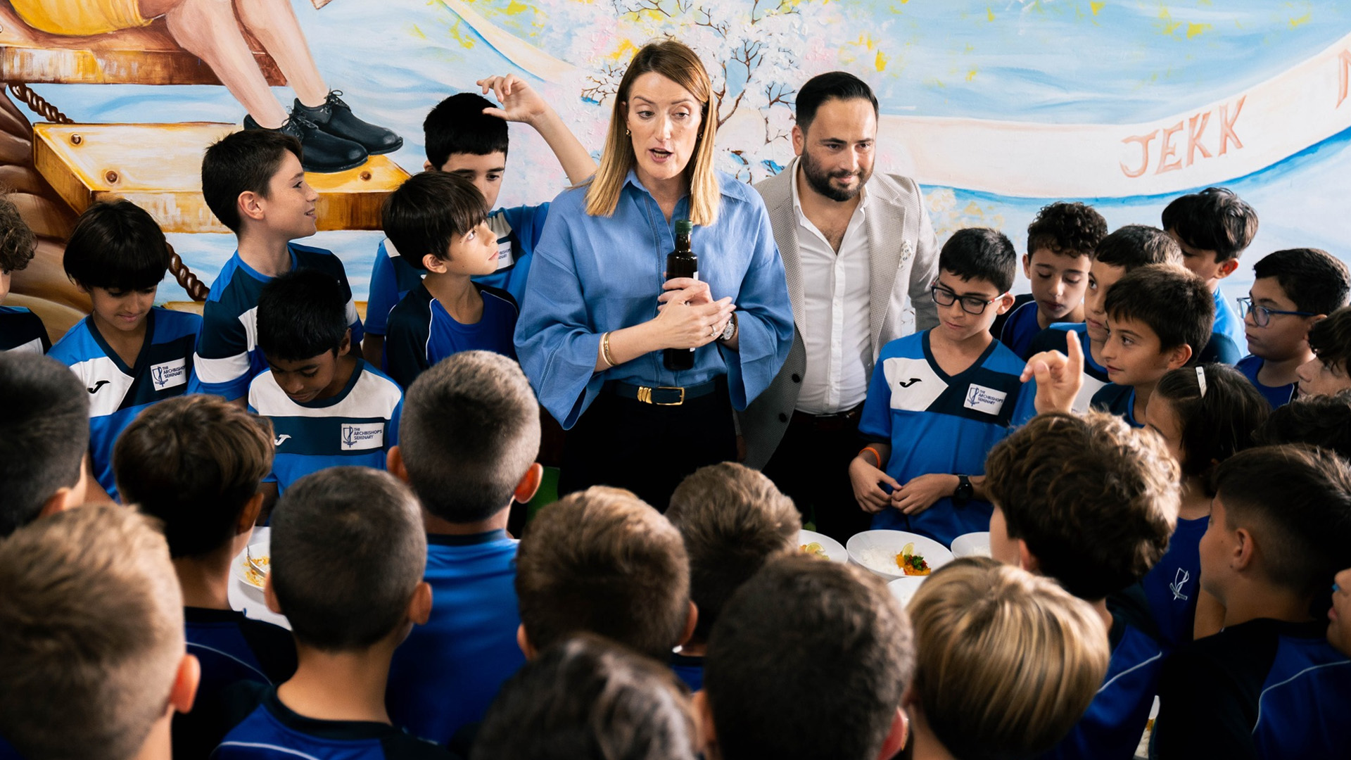 Roberta Metsola Visits Maltese Schools to Talk Leadership & Environment