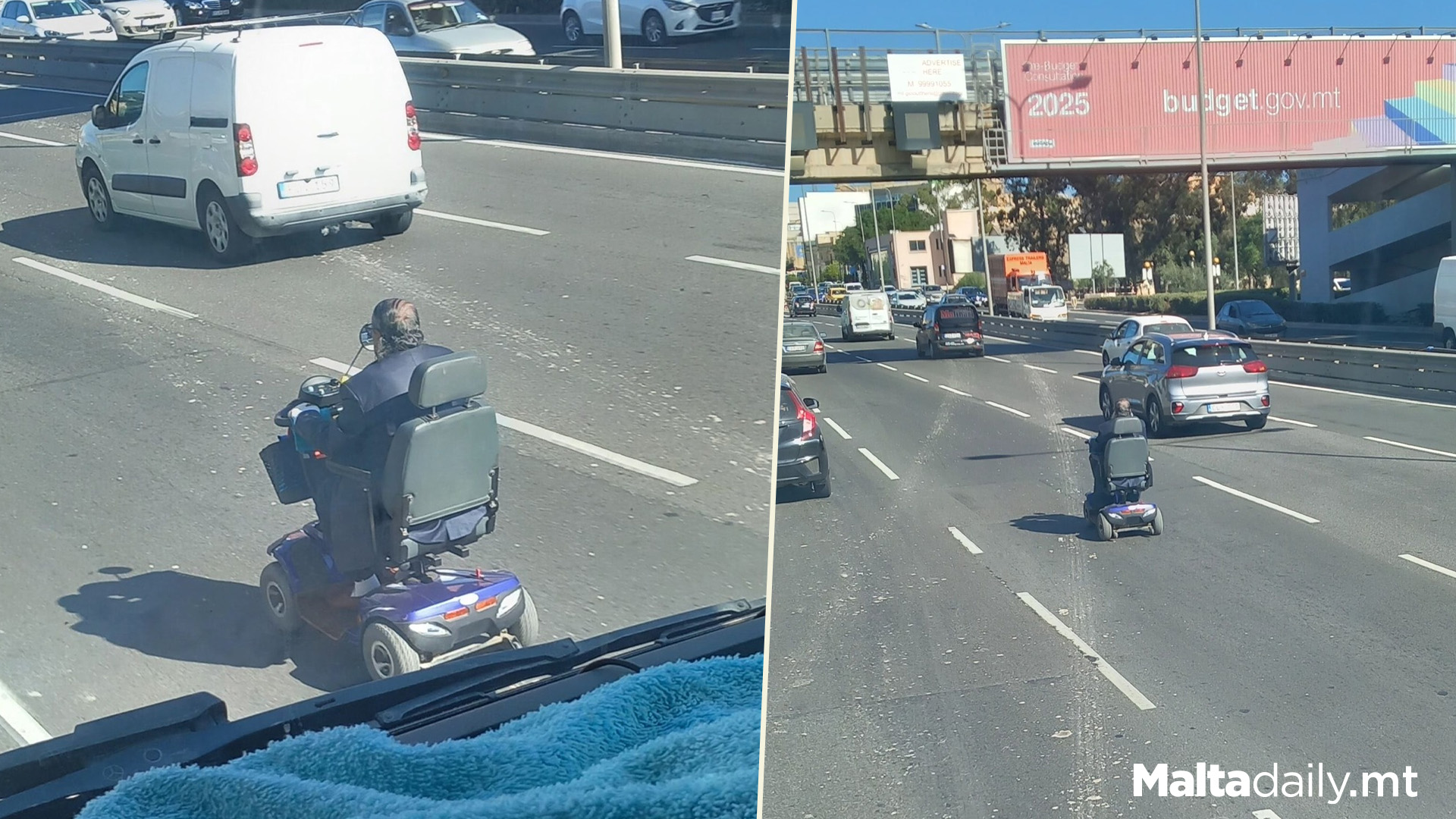 Man Spotted Driving Electric Wheel Chair In Aldo Moro Traffic