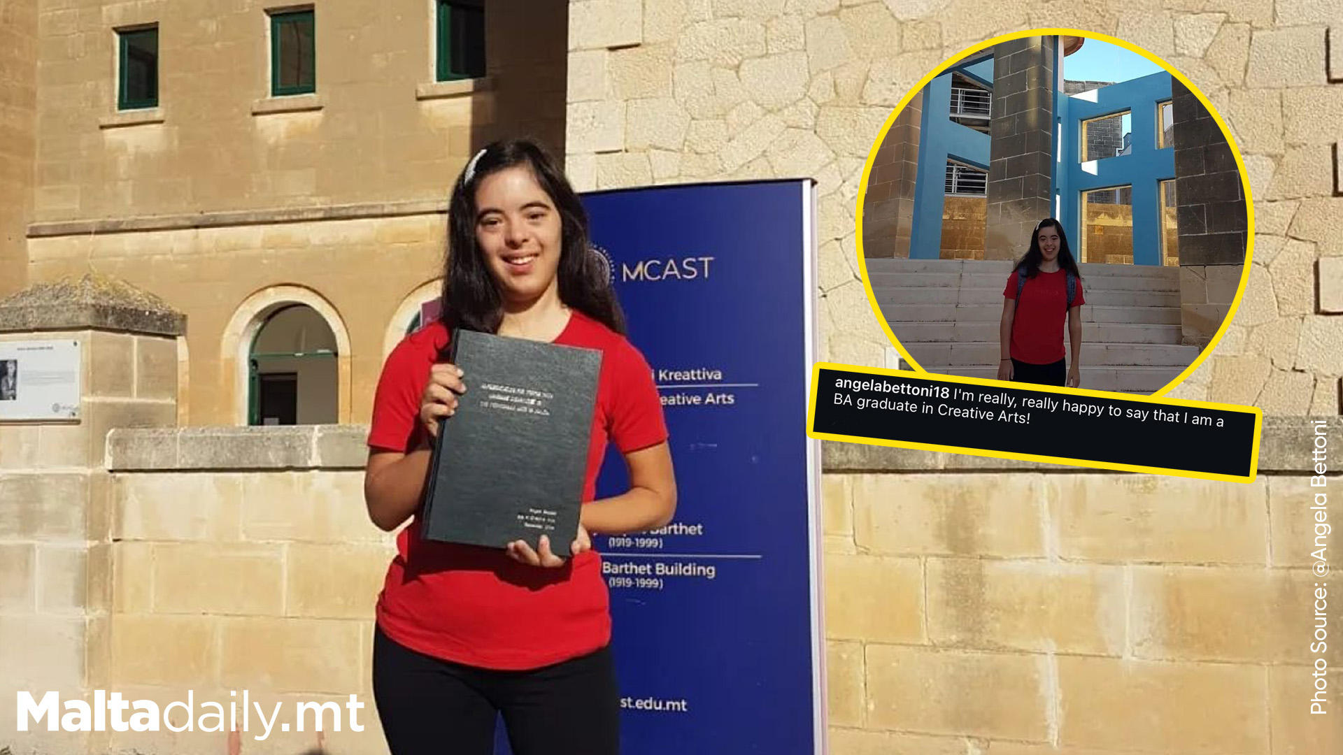 First Maltese Down Syndrome to Graduate MCAST