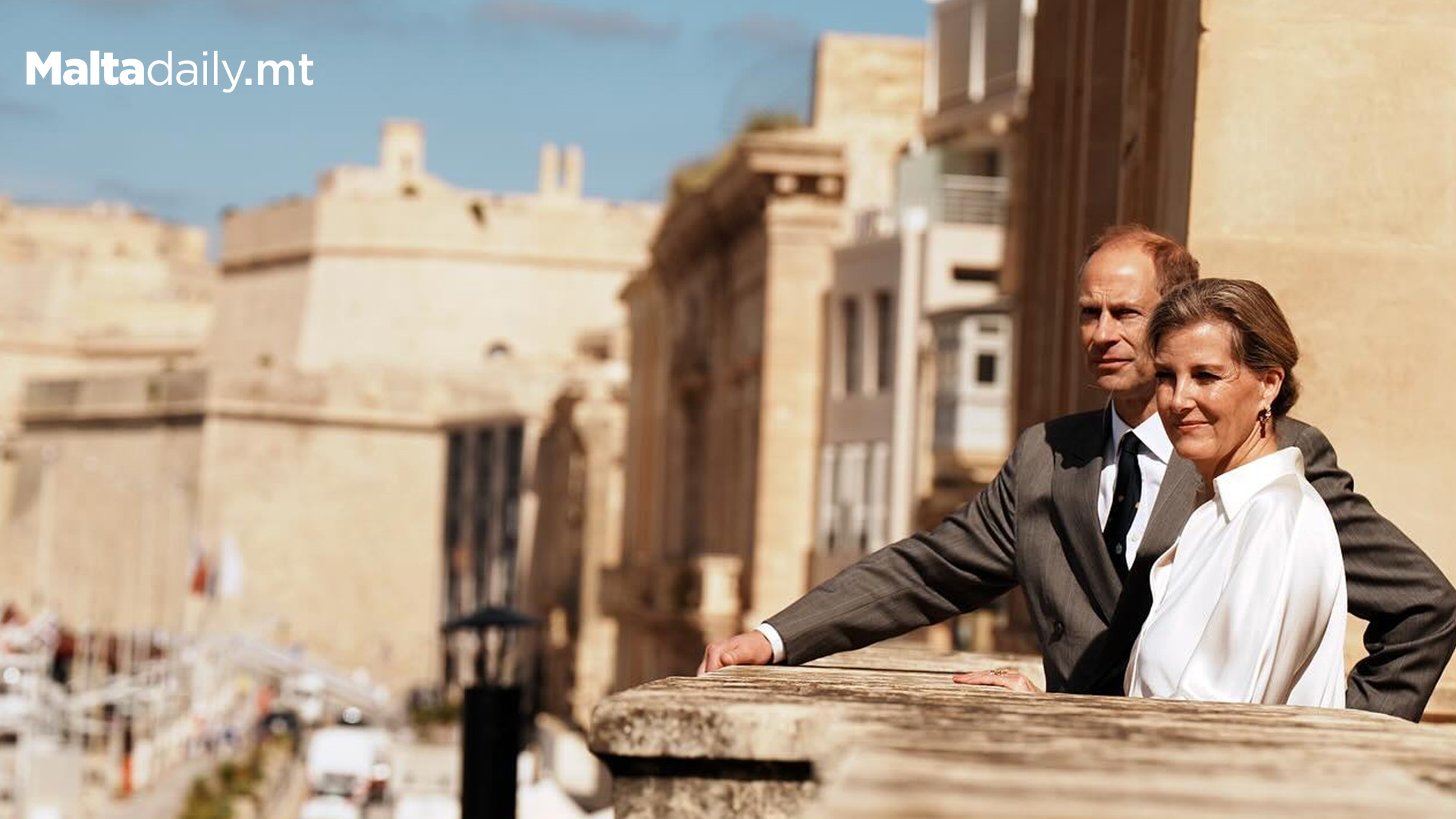 Duke & Duchess Of Edinburgh In Malta