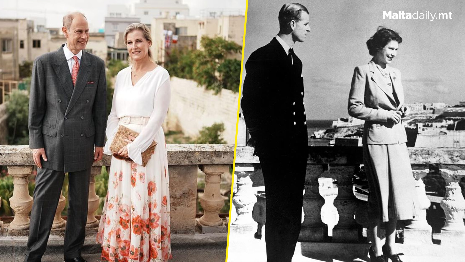 Duke & Duchess Visit Queen Elizabeth II's Malta Home