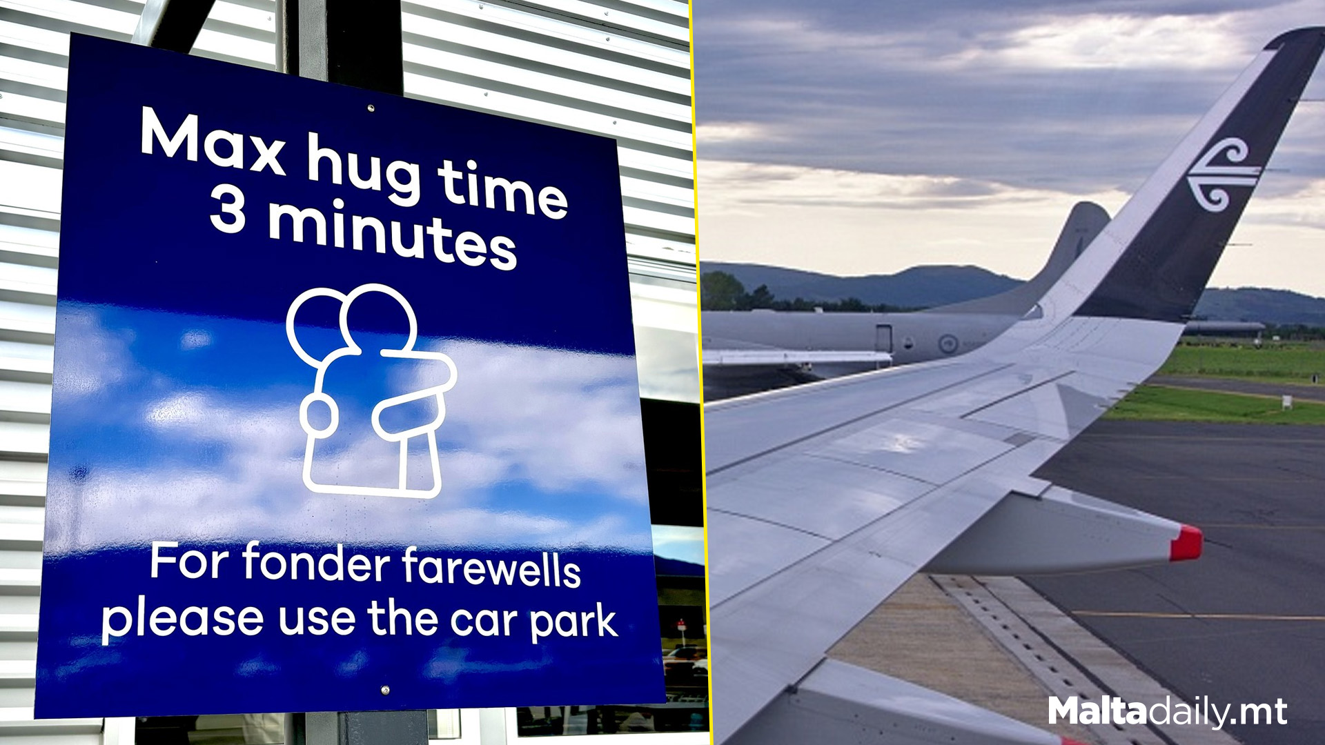 New Zealand Airport Sets 3 Minute 'Limit' To Goodbye Hugs