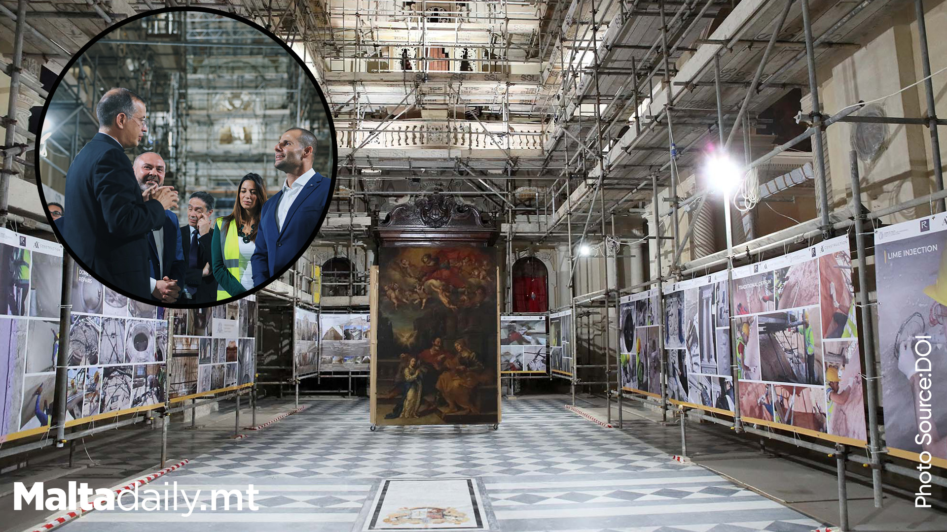 Restoration of Valletta’s Jesuit Church Nears Completion