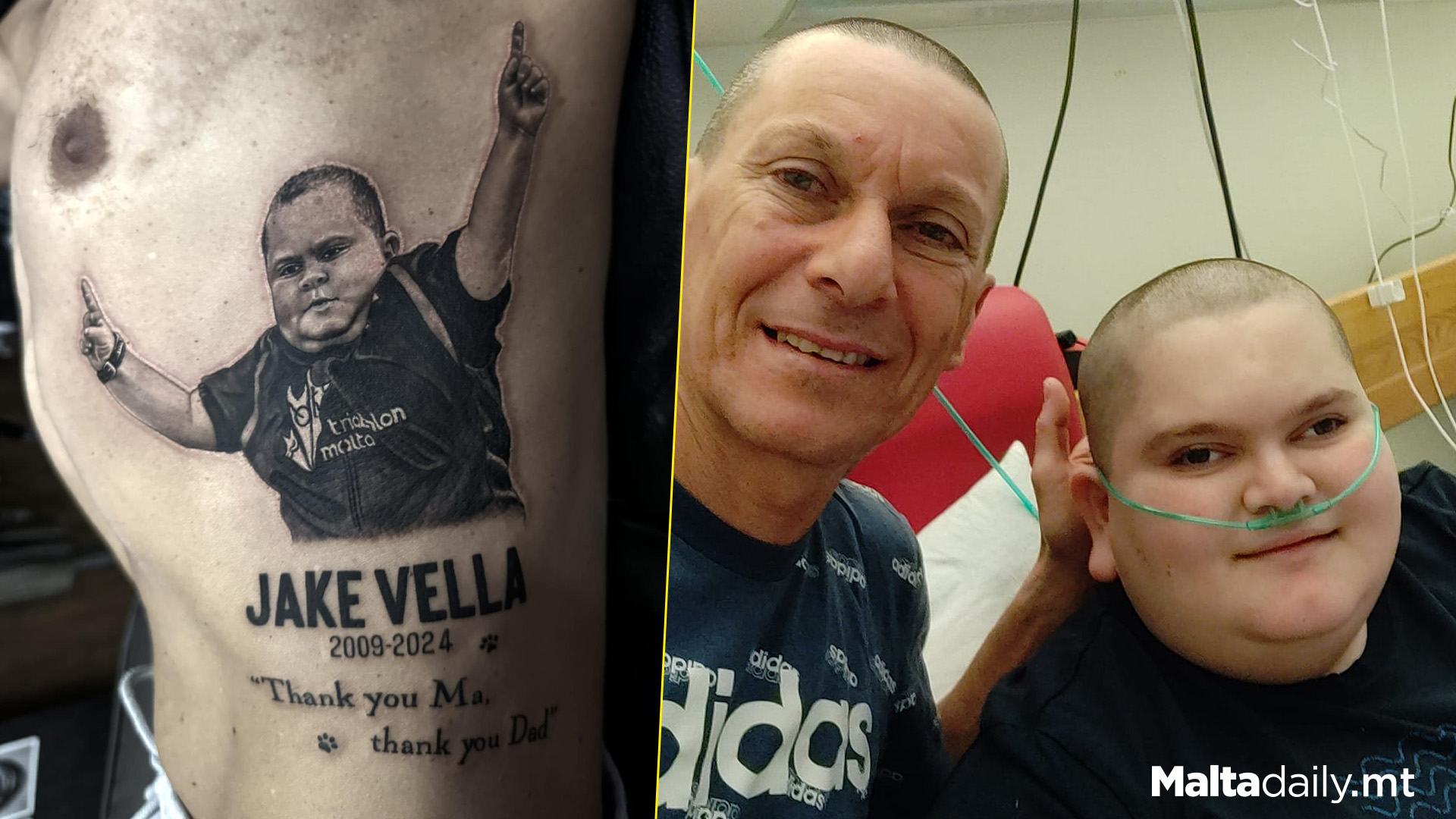 Josie Vella's Father Gets Tattoo Of Son Jake