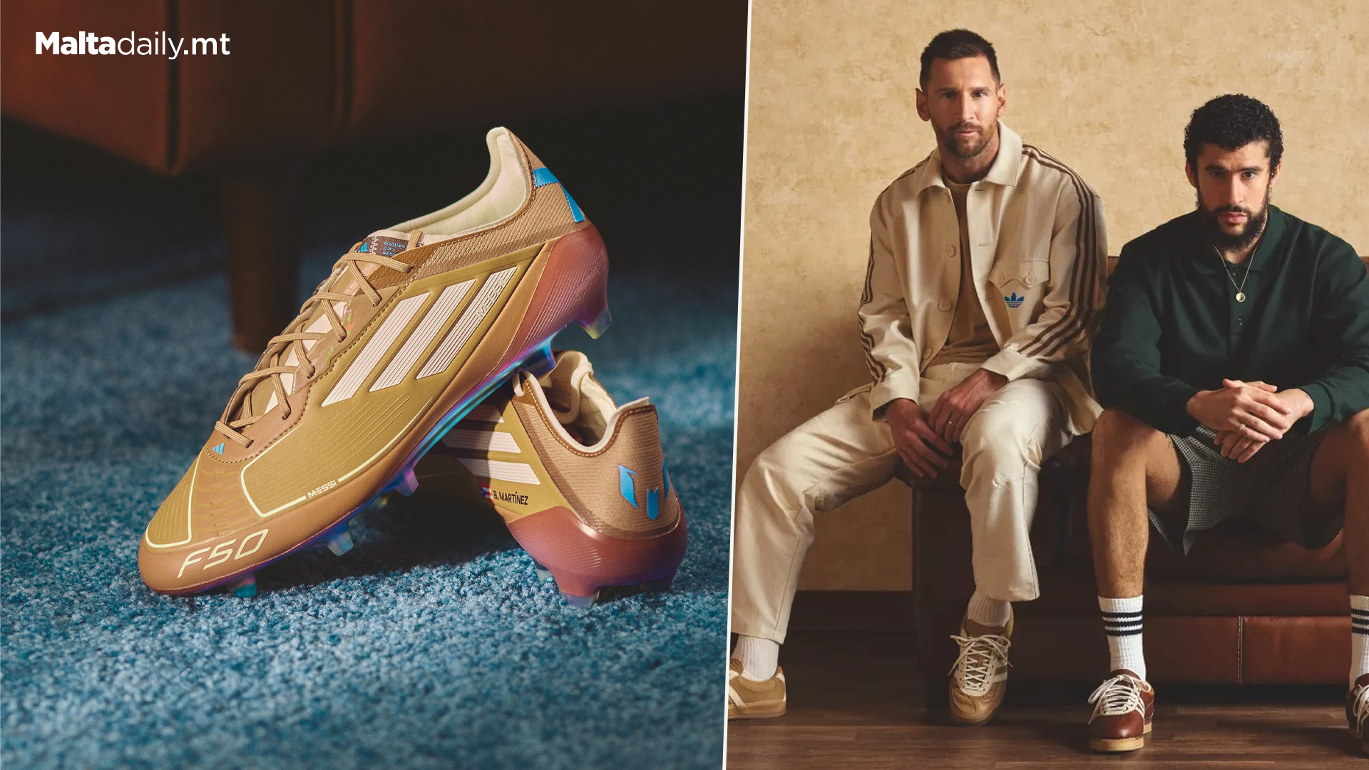 Messi & Bad Bunny Reveal Adidas Collaboration