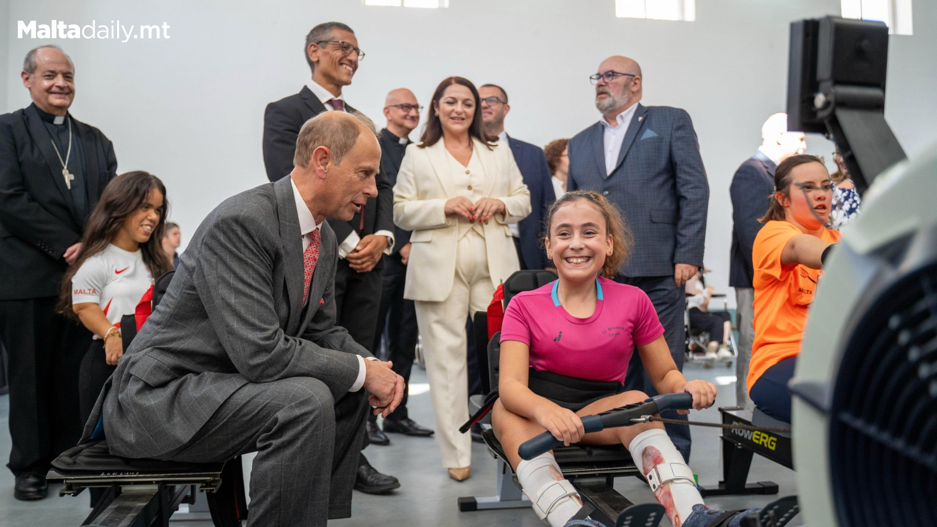 Prince Edward Visits Dar Tal-Providenza, Malta Paralympic Committee