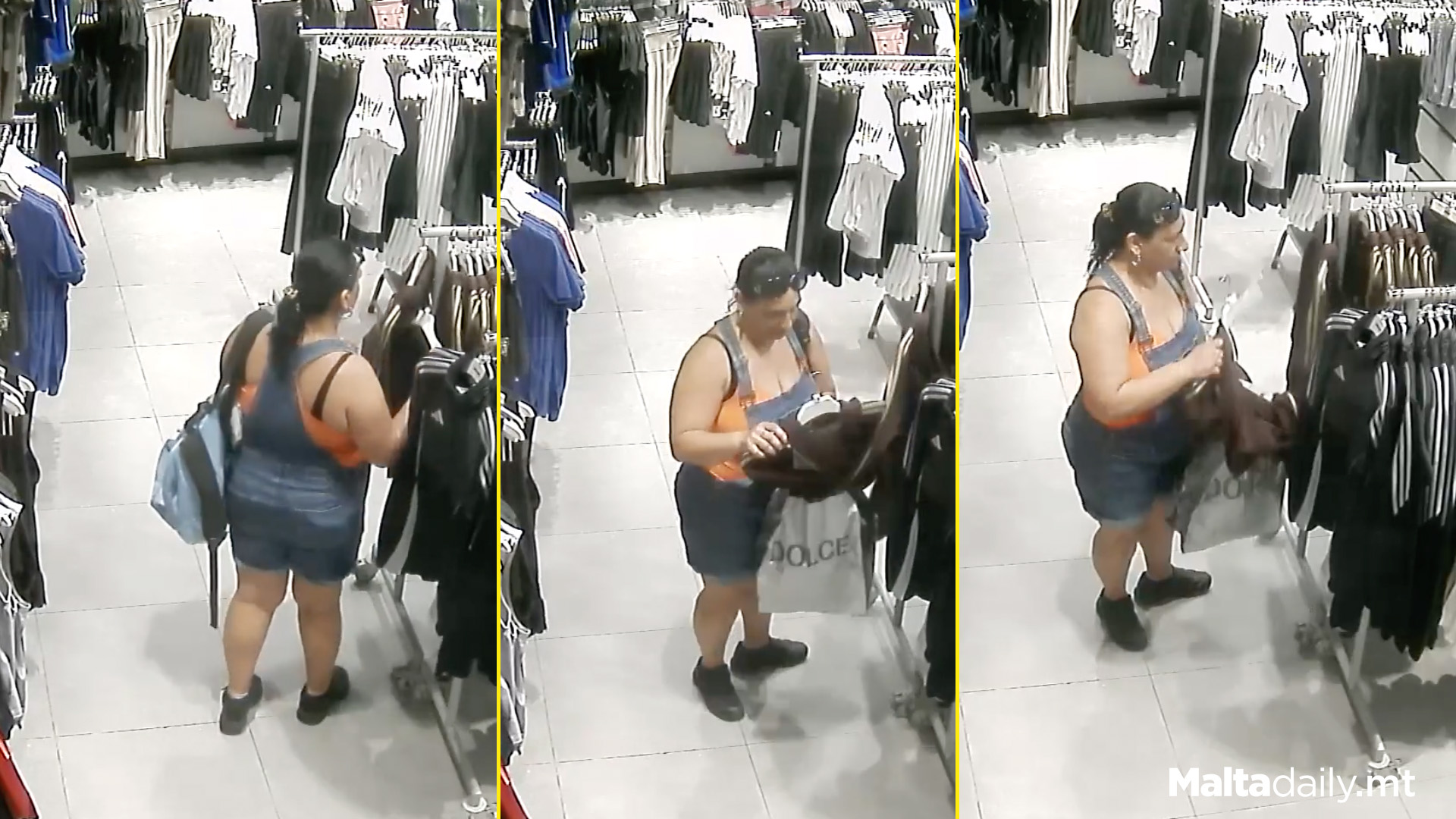 Woman Caught Stealing From Adidas Store, Baystreet