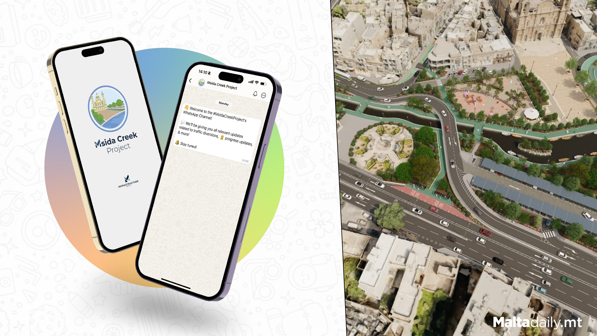 Stay Up To Date With The Msida Creek Project Through WhatsApp!