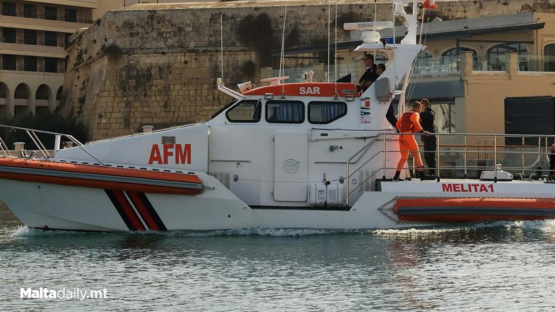 Crew Member Rescued By AFM Off Maltese Shore