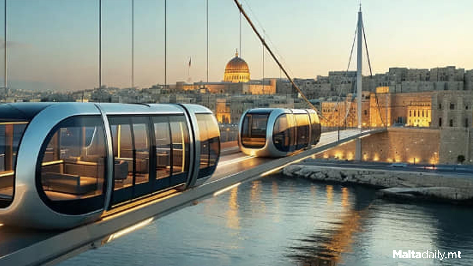 AI ARTIST ENVISIONS BRIDGE BETWEEN TIGNE AND VALLETTA