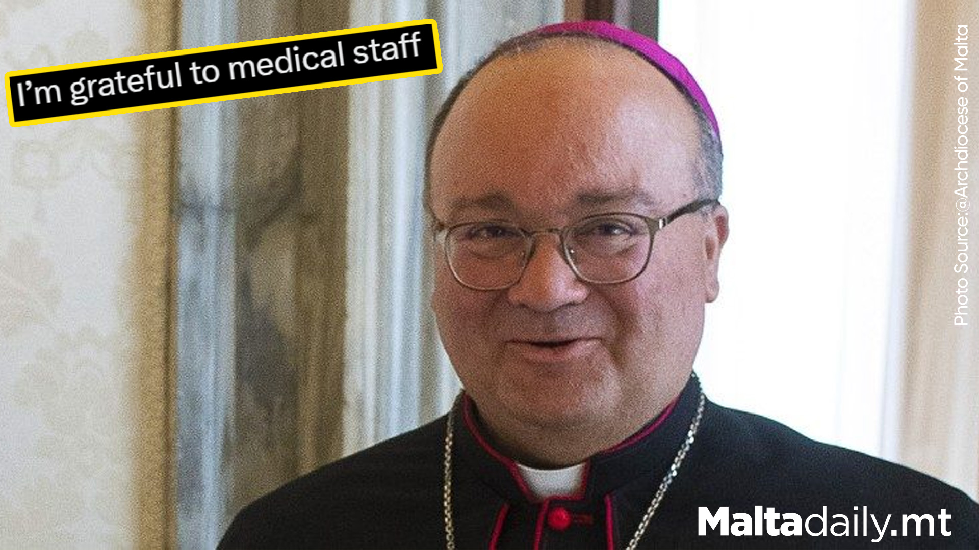 Archbishop Scicluna Cancels Sunday Engagements After Head Injury