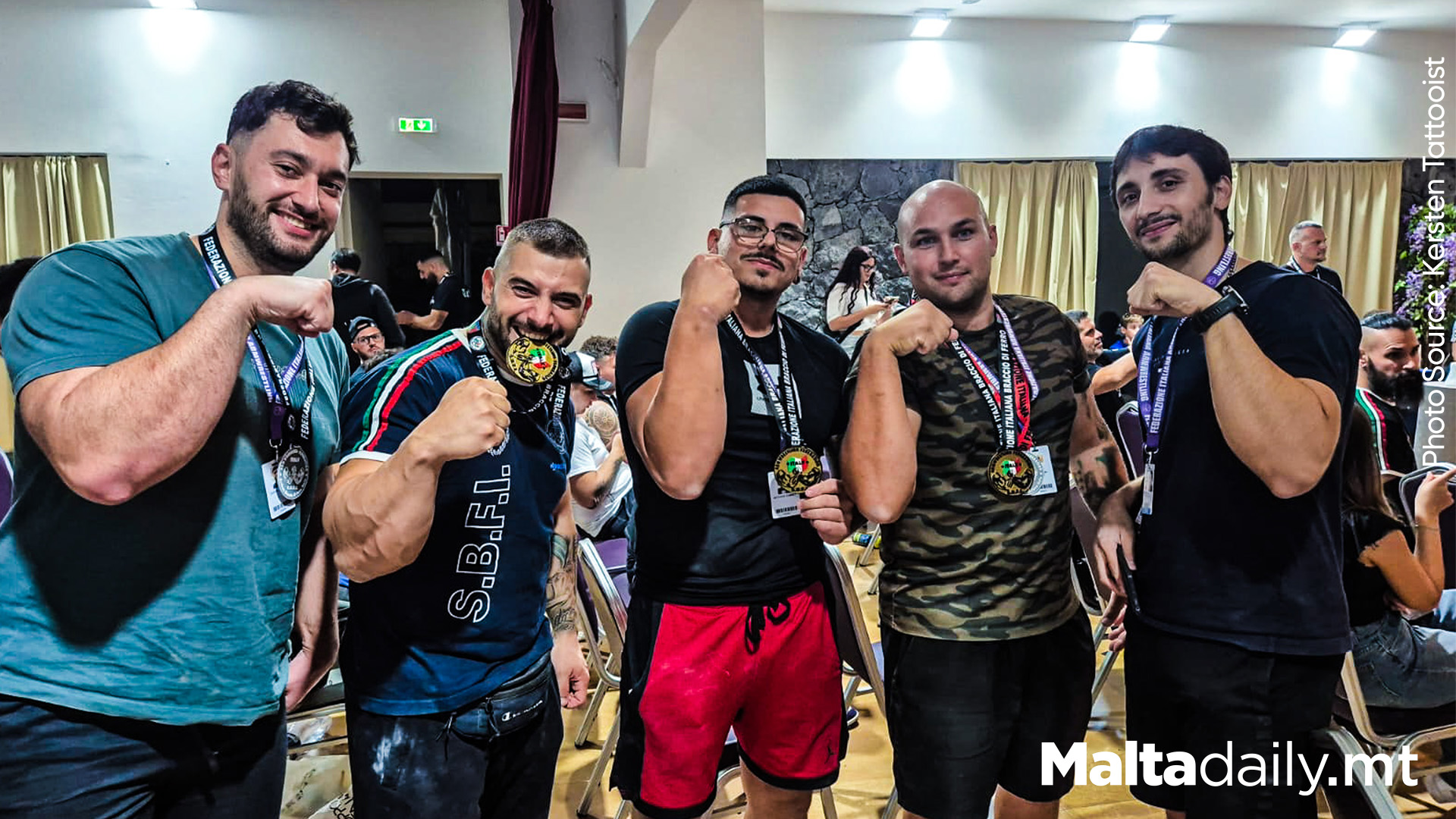 Maltese Arm-Wrestling Athletes Make History In Siciliy