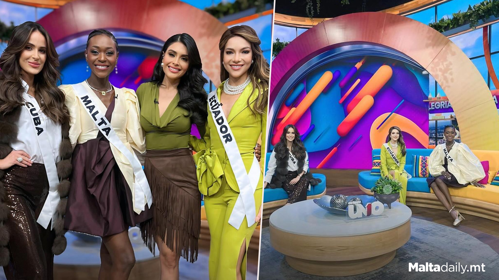 Miss Universe Malta Interviewed On Popular Mexican TV Show