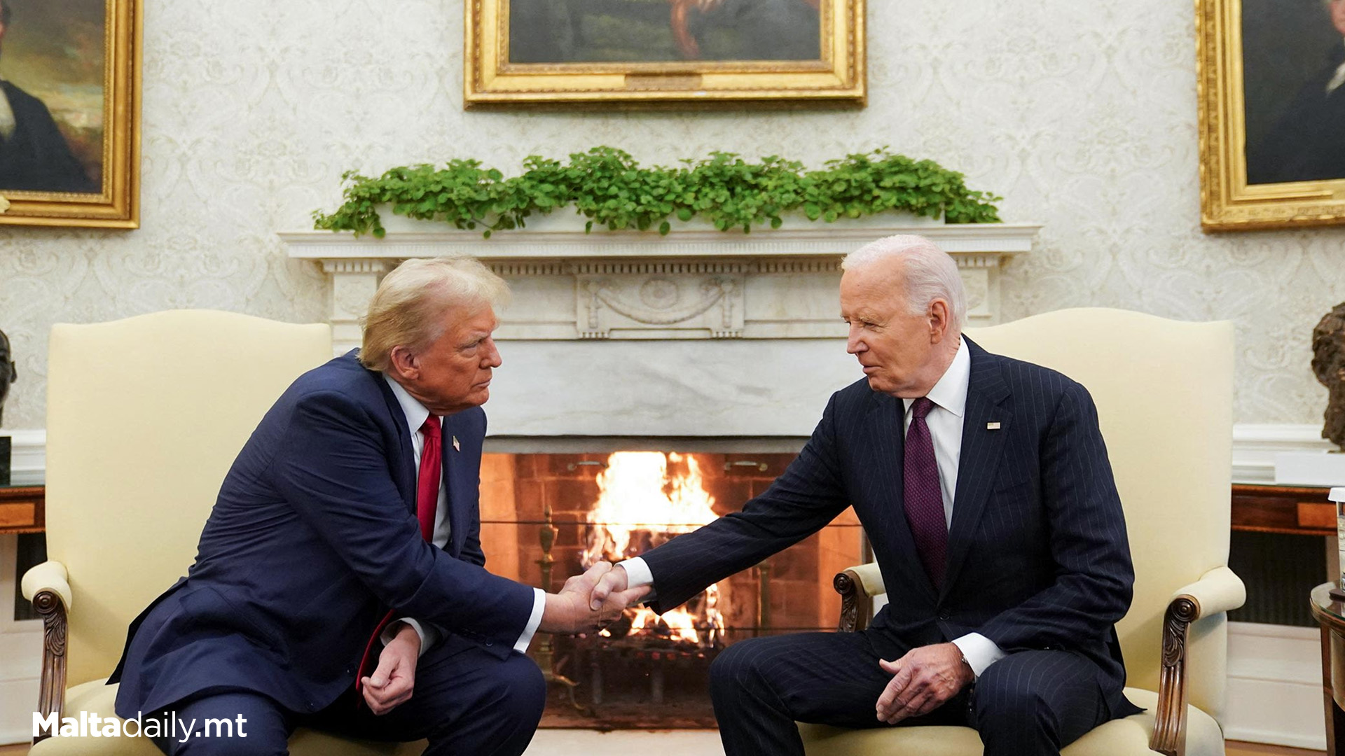 Biden Welcomes Trump To The White House