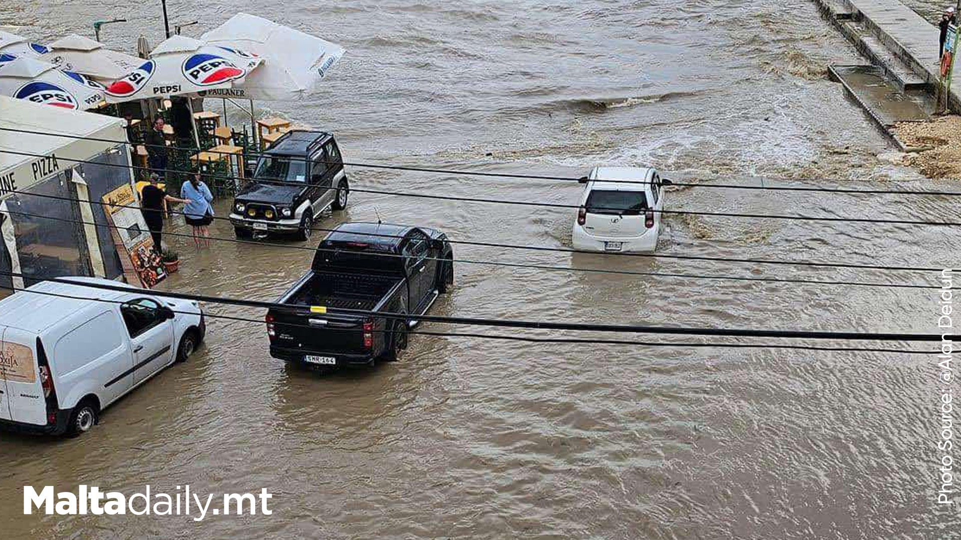 Xlendi Run Off Floods Following Rain This Past Week