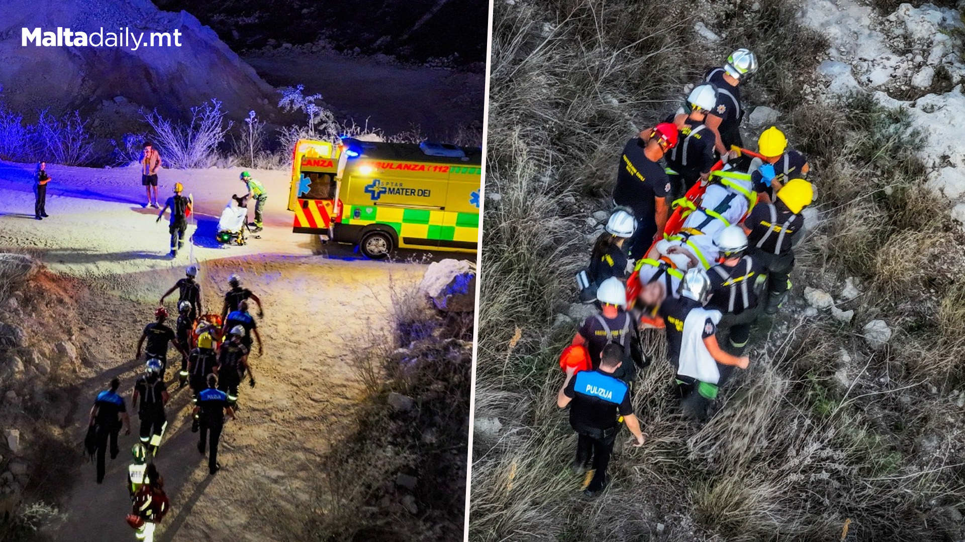 CPD Officers Assist Injured Hiker In Naxxar