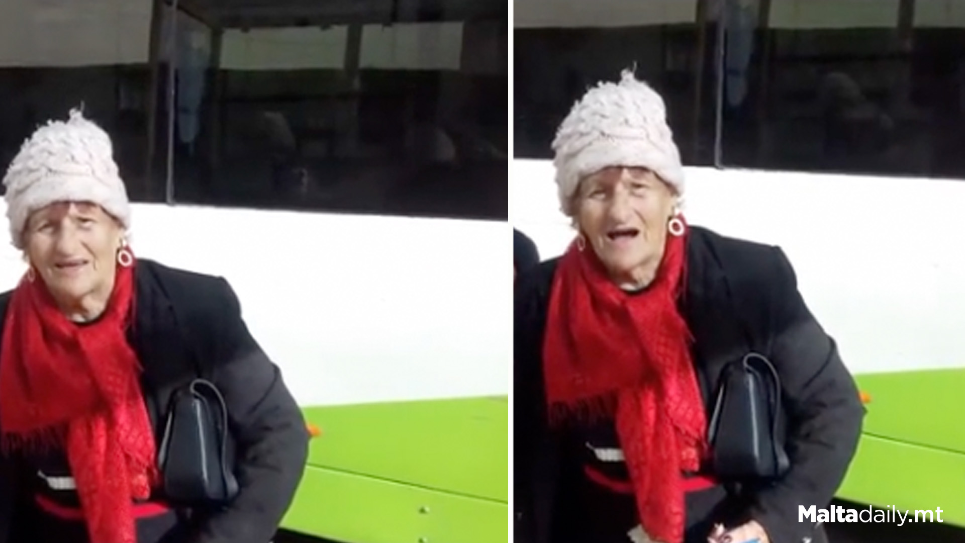 Local Elderly Woman Goes Viral Singing Għana At Bus Terminal