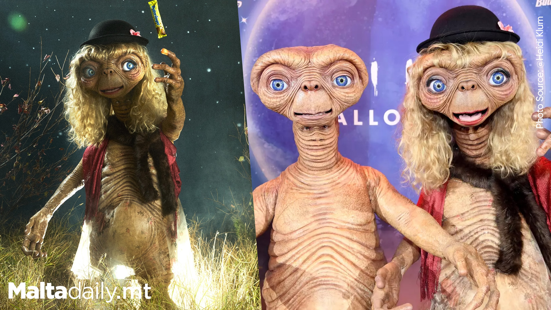 Heidi Klum Transforms into E.T. for Halloween