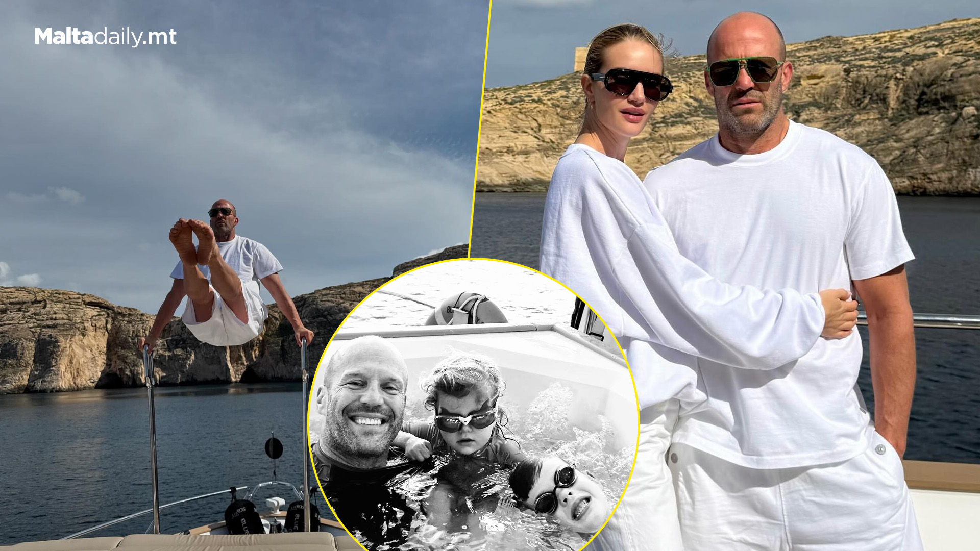 Jason Statham Posts Photos Enjoying Time In Malta