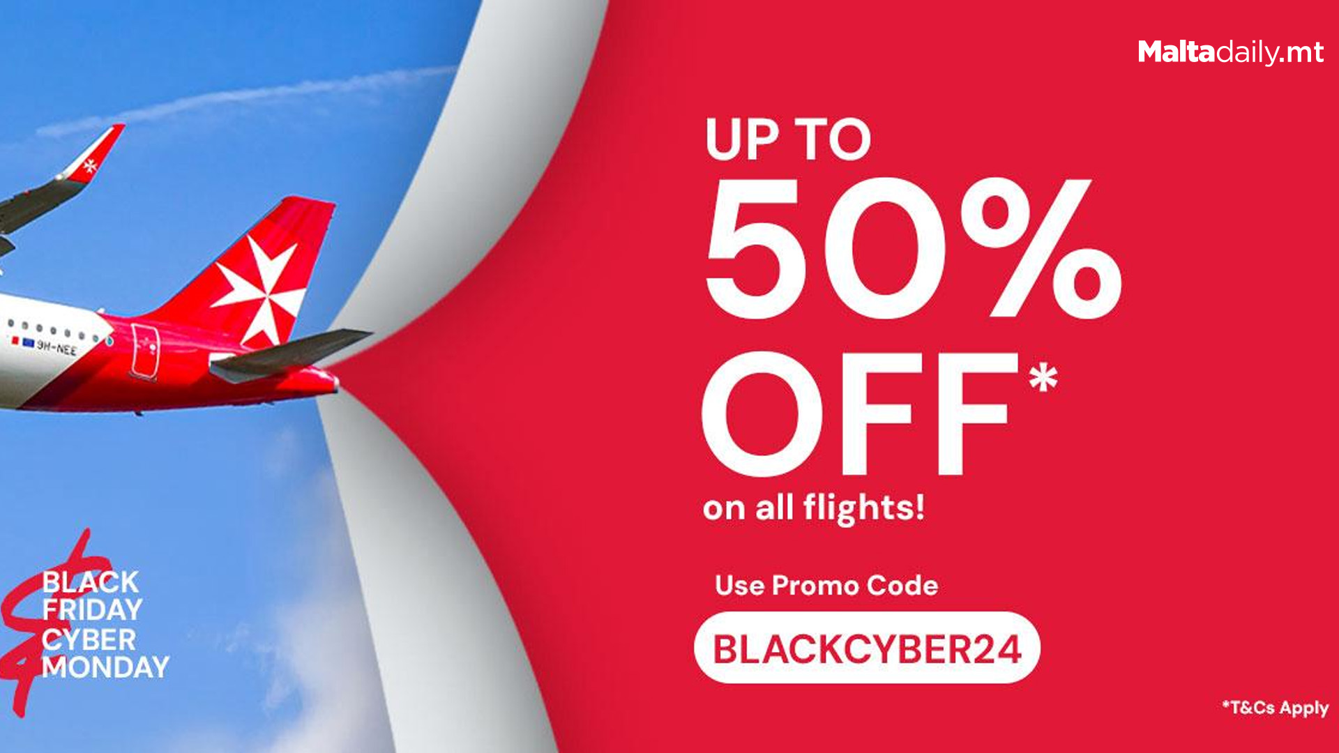 KM Malta Airlines’ Black Friday & Cyber Monday Sale