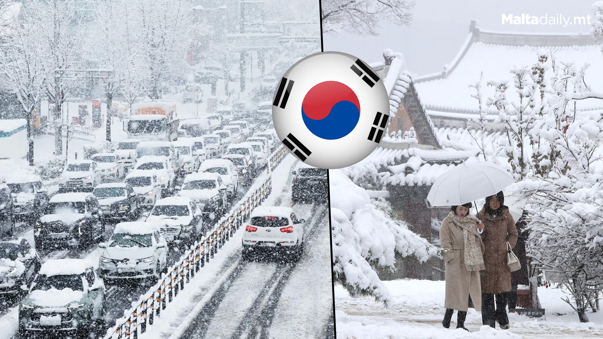 Seoul Blanketed With Heaviest November Snow On Record